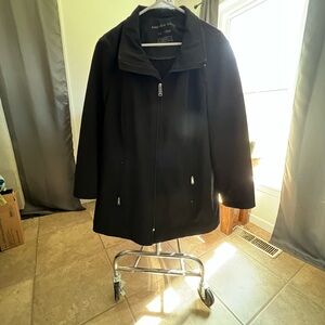 Andrew Marc Women's Black Trench Coat